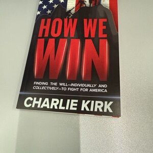 How We Win by Charlie Kirk - Red and Black Cover